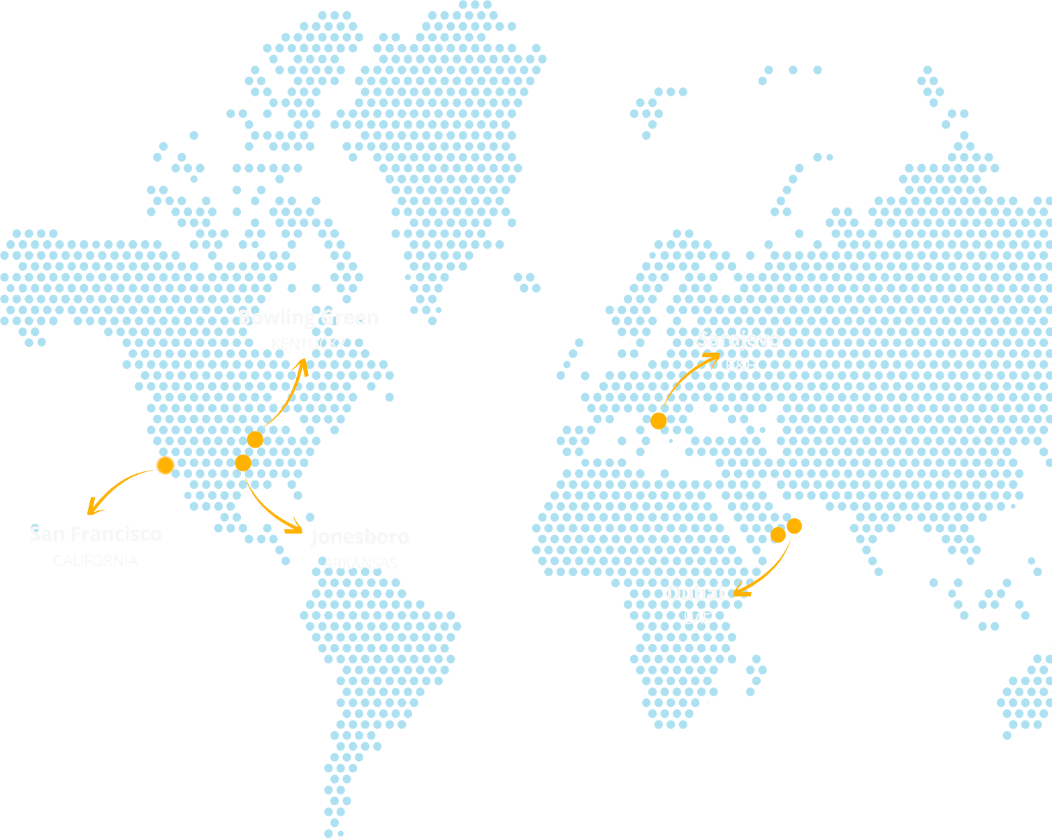 ATN GLobal Coverage Map details